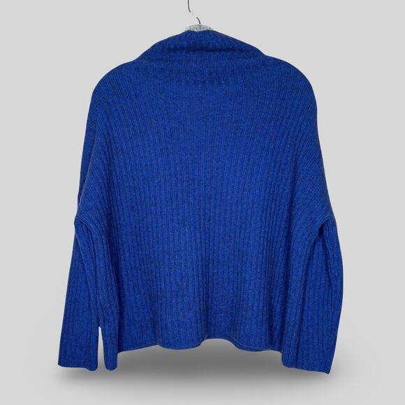 Eileen Fisher Supersoft Yak Merino Wool Rib Box Sweater - Picture 4 of 5